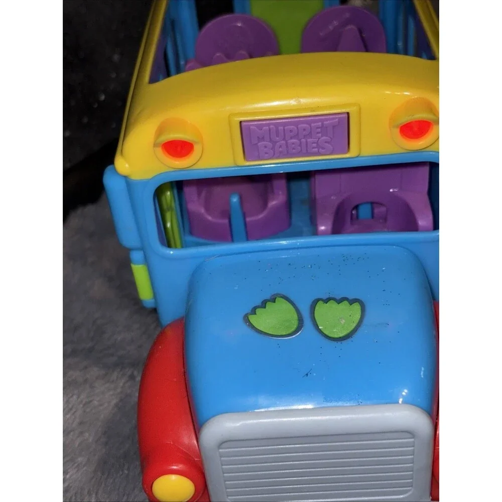 Just PlayDisney Muppet Babies Friendship School Bus Toy Lights Sound No Figures
